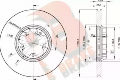 R BRAKE 78rbd25612 -  Тормозной диск